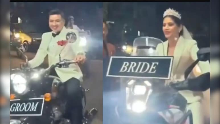 Viral Video: Meghalaya Wedding Sees Bride And Groom Vroom In On Bikes