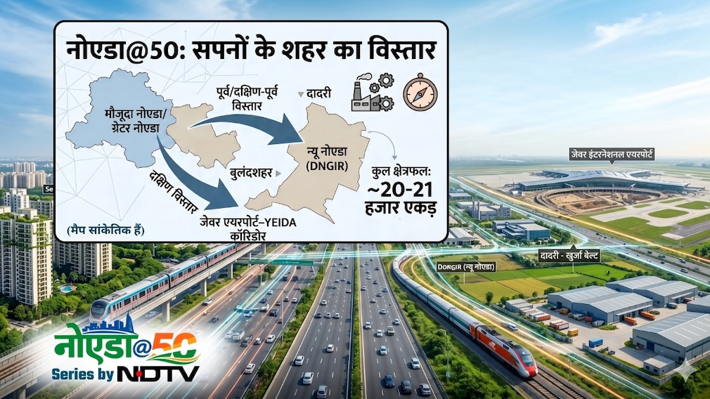 नोएडा @50: दादरी, जेवर, खुर्जा, बुलंदशहर... अब किधर और कितना बढ़ेगा सपनों का नगर?