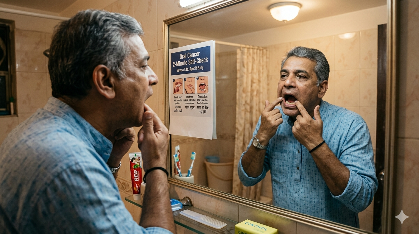 2-Minute Self-Check For Oral Cancer