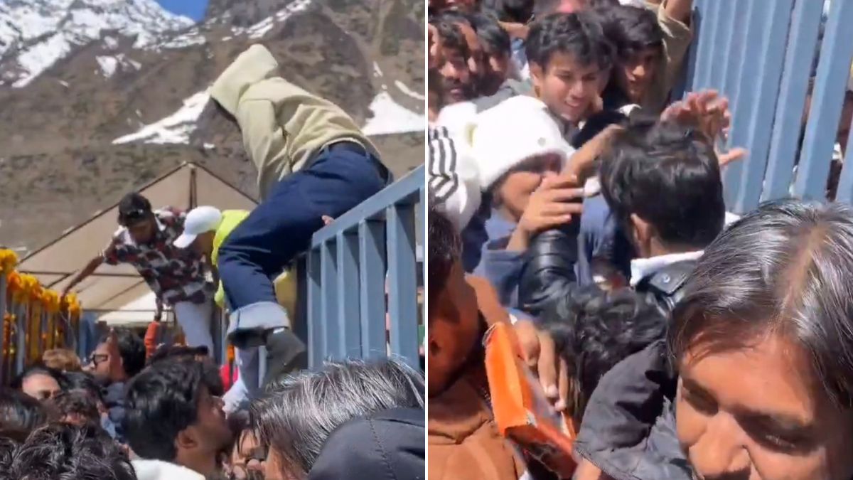 Watch: People Cut Queues, Jump Barricades To Reach Kedarnath Temple On Day 1