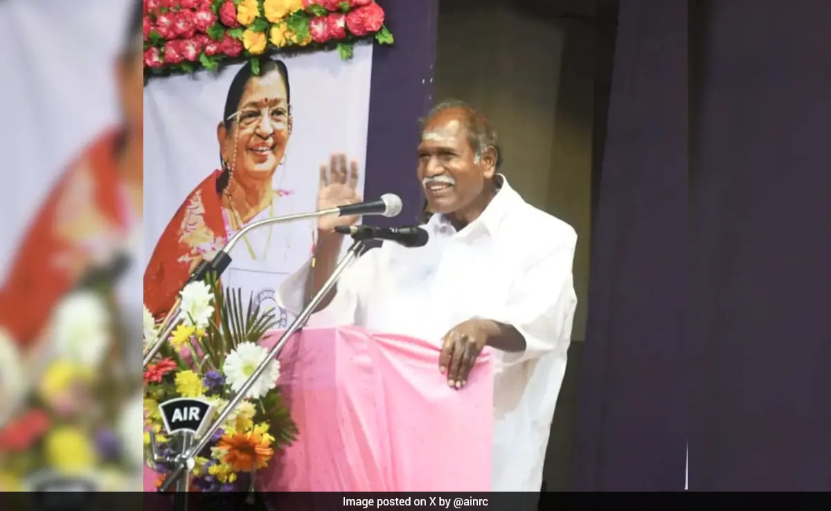 N Rangasamy To Take Oath As Puducherry Chief Minister On Wednesday