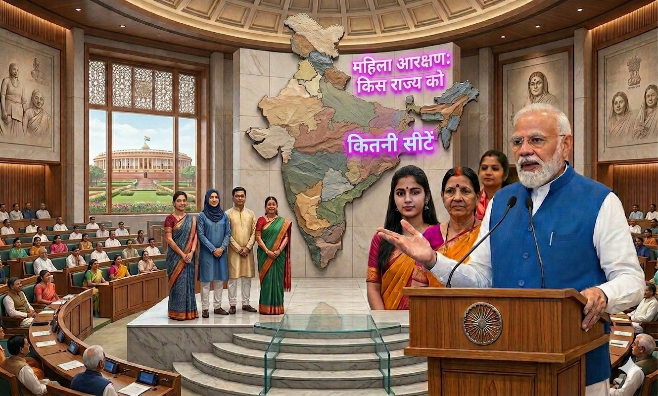 अकेले यूपी-बिहार में होंगी 180 सीटें, किस राज्य का कितना कोटा, जानें महिला आरक्षण से 815 सीटें का कैसे बंटवारा