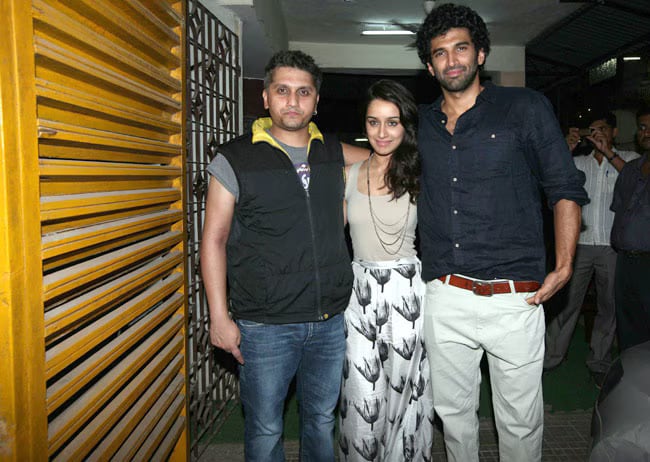 Mohit Suri, Shraddha Kapoor and Aditya Roy Kapur (From Left)