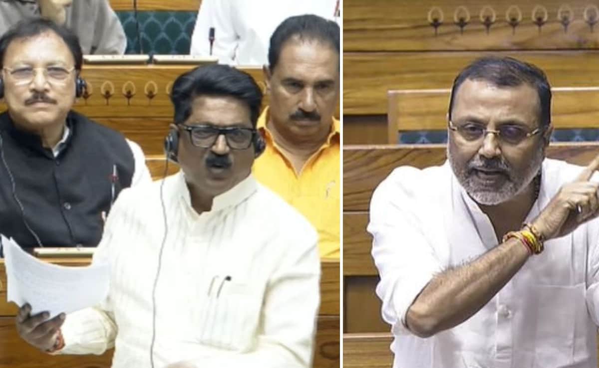 संसद में अरविंद सावंत ने लिया सेंगर और बृजभूषण का नाम, तो निशिकांत बोले- फिर तो आदित्य ठाकरे की भी बात होगी