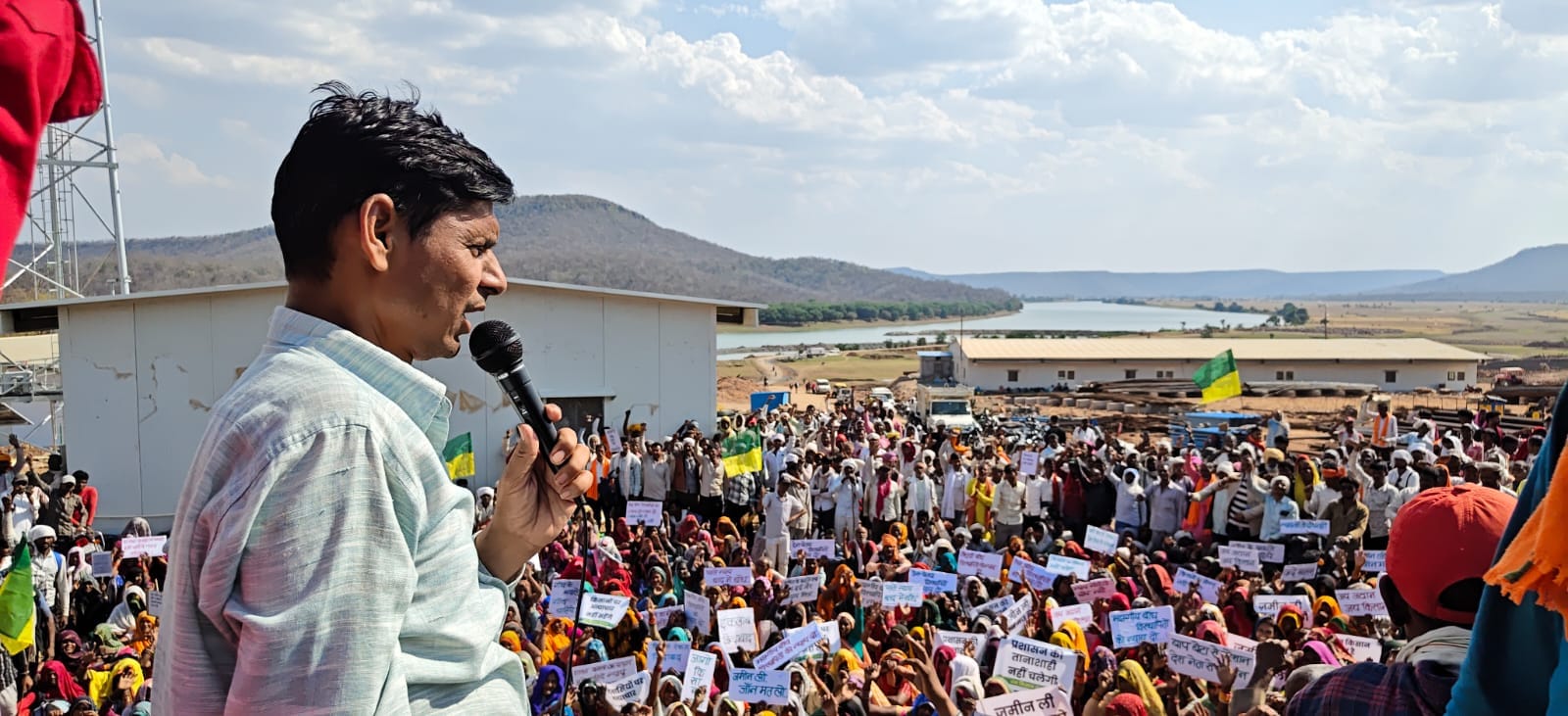 ken betwa link project protest chhatarpur tribal movement work stalled