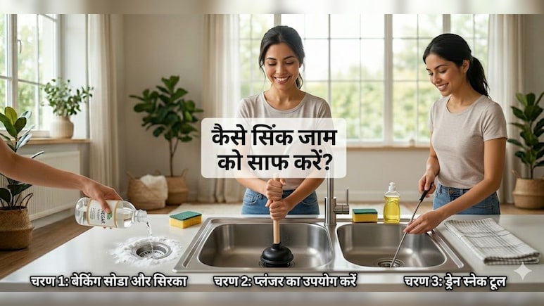 बार-बार जाम हो जाती है किचन की सिंक, ये रही मिनटों में सिंक खोलने की जुगाड़ू ट्रिक!