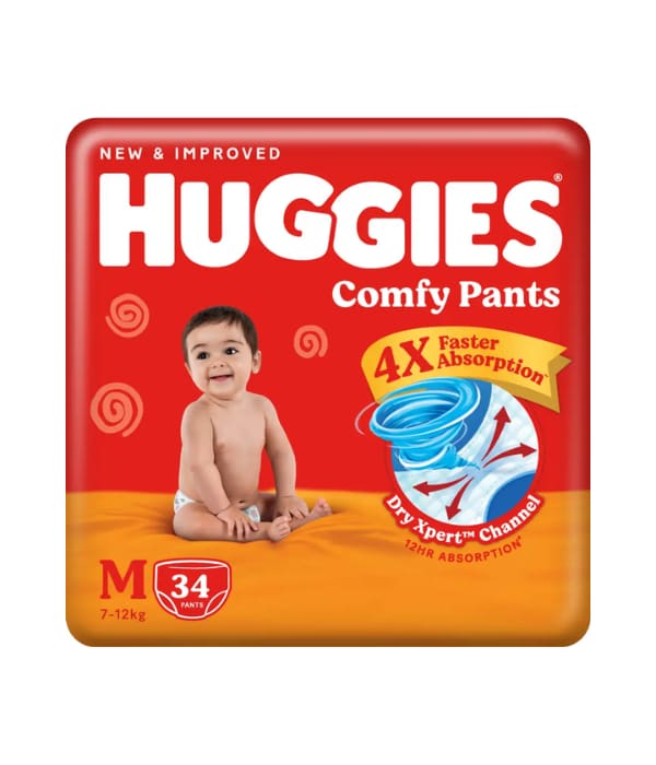 Click here to buy:  Huggies Comfy Baby Diaper Pants