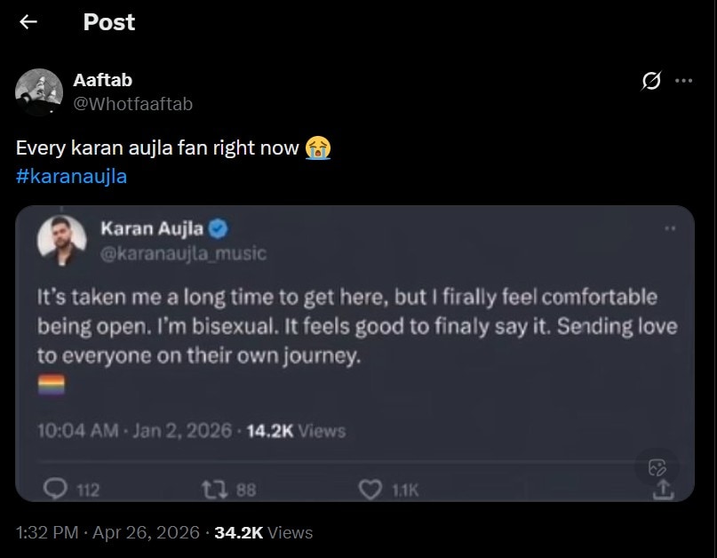 Karan Aujla Bisexual 