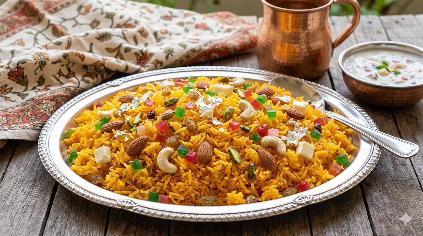 Shahi Zarda Pulao Recipe for Festive Occasions