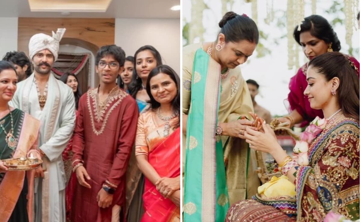 रश्मिका मंदाना की शादी की अनदेखी तस्वीरें, विजय देवरकोंडा की मां ने दिए थे सोने के कंगन, खूब लुटाया प्यार