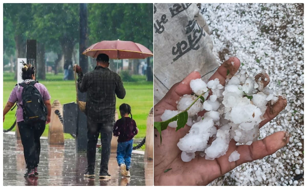 Rain Alert: आज बारिश के साथ ओले भी गिरेंगे! दिल्ली-NCR समेत 9 राज्यों में आंधी, तूफान का खतरा, जानें मौसम का हाल