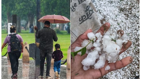 Rain Alert: आज बारिश के साथ ओले भी गिरेंगे! दिल्ली-NCR समेत 9 राज्यों में आंधी, तूफान का खतरा, जानें मौसम का हाल