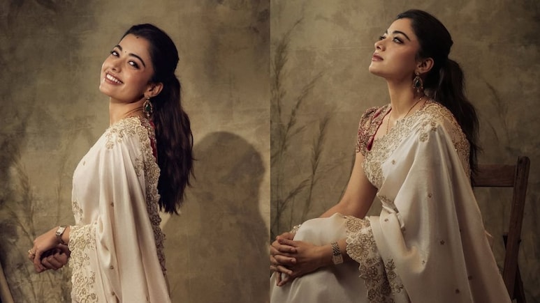 Newlywed Rashmika Mandanna Stuns In Rs 1.7 Lakh Silk Saree With Sindoor And Gold Mangalsutra