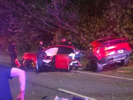 Porsche Cayenne Splits In Two In Horrific Accident But Keeps Driver Safe