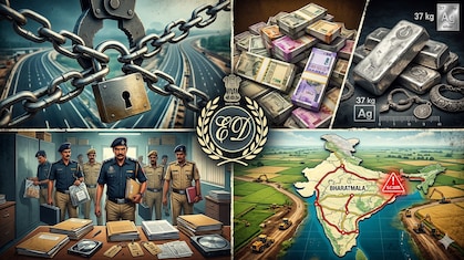भारत माला हाईवे प्रोजेक्ट में मुआवजा घोटाले पर ED का शिकंजा, छापों में कैश, 37 किलो चांदी और अहम सबूत बरामद