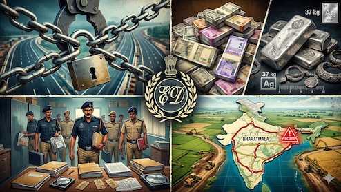 भारत माला हाईवे प्रोजेक्ट में मुआवजा घोटाले पर ED का शिकंजा, छापों में कैश, 37 किलो चांदी और अहम सबूत बरामद