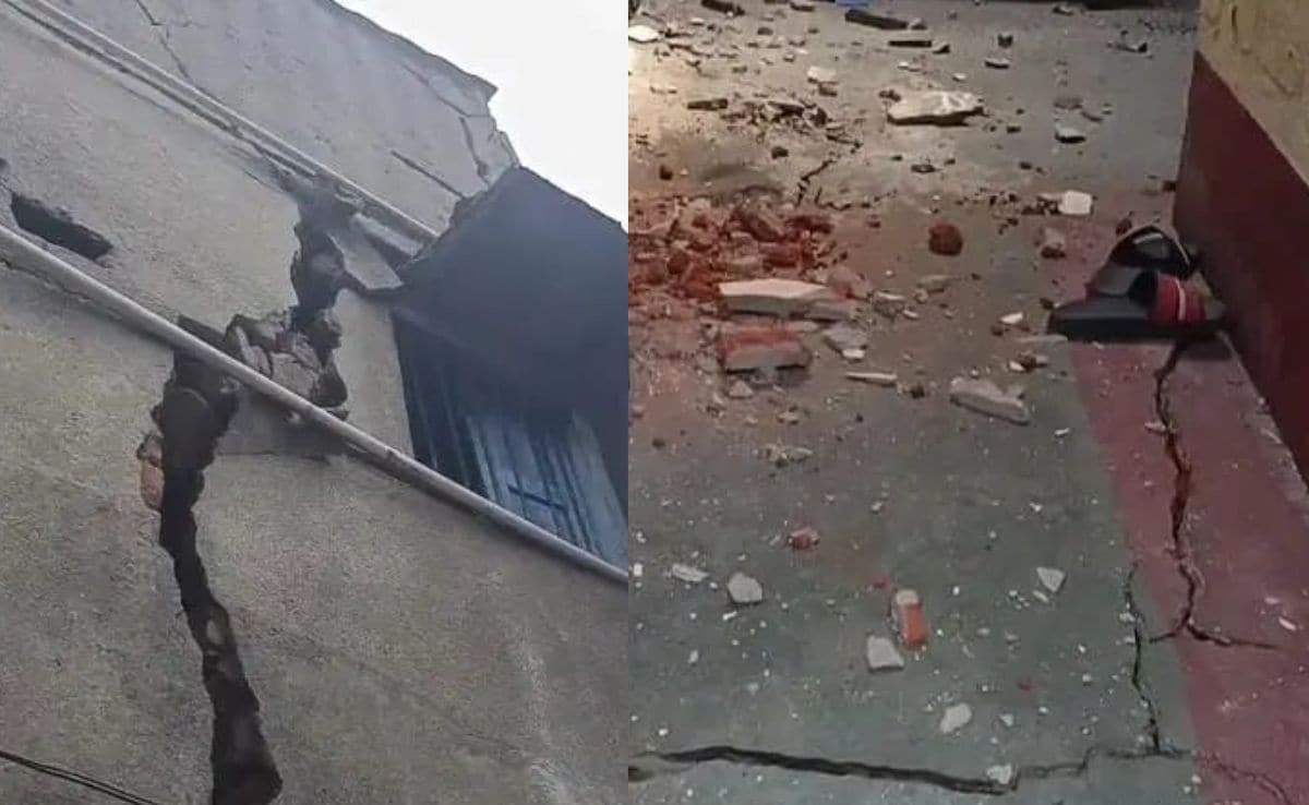 धनबाद में फिर धंसी धरती, 6 घर दो टुकड़ों में बंटे...15 घरों में आई दरार, सड़क पर आए लोग