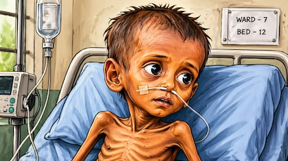 एमपी में कुपोषण से एक बच्ची की मौत पर मचा कोहराम, अब जुड़वा भाई गंभीर हालत में रीवा रेफर