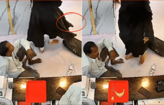 VIDEO: अयोध्या में बुर्के वाली चोर! नकली बंदूक की नोक पर ज्वेलरी शॉप में की लूट, प्रेमी के साथ की वारदात