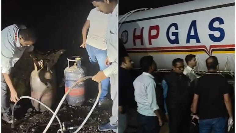 टैंकरों की सील तोड़कर गैस चोरी, 35 हजार किलो गैस से भरे दो टैंकर और कई सिलेंडर मिले, महाराष्ट्र से 2 गिरफ्तार