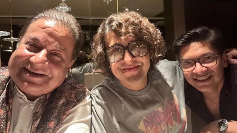 Anup Jalota Shares A Pic With "Two Incredibly Talented Voices" Sonu Nigam And Shaan