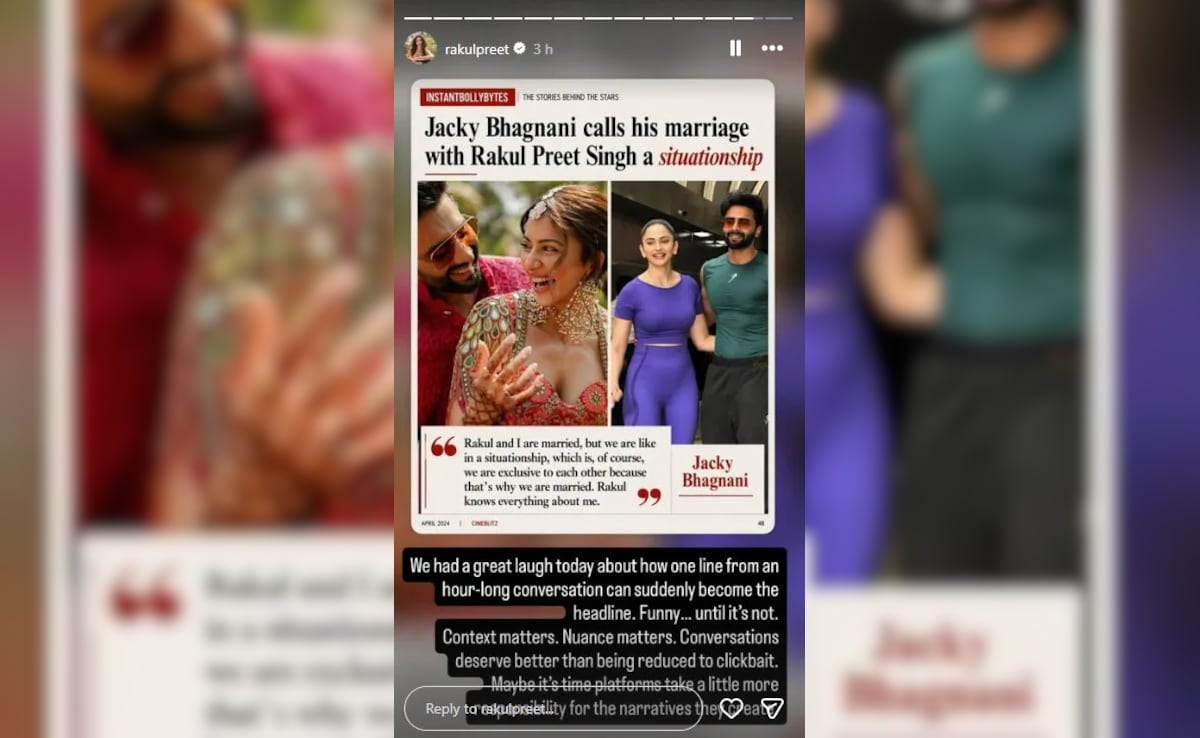 Watch: Jackky Bhagnani Holds His Ears, Says Sorry As Wife Rakul Preet Singh Brings Up ‘Situationship’ Remark