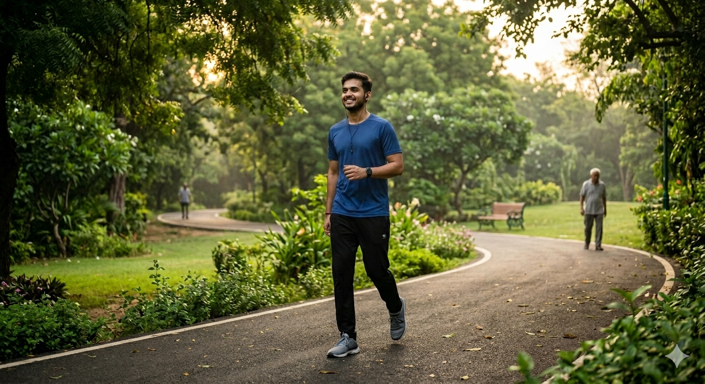 The 60-minute brisk window acts as a steady-state cardio session