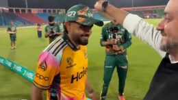 Pakistan Super League CEO's 'Nazar Utarna' Ritual Leaves Babar Azam Almost Embarrassed. Watch