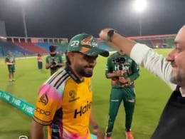 Pakistan Super League CEO's 'Nazar Utarna' Ritual Leaves Babar Azam Almost Embarrassed. Watch