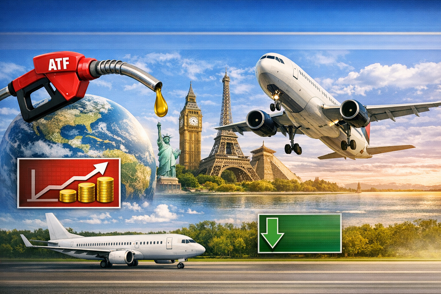 ATF में इजाफा, विदेश के लिए ज्यादा महंगी होगी हवाई यात्रा, घरेलू उड़ानों पर कम असर