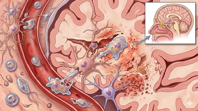 Brain-eating amoeba in most cases are fatal