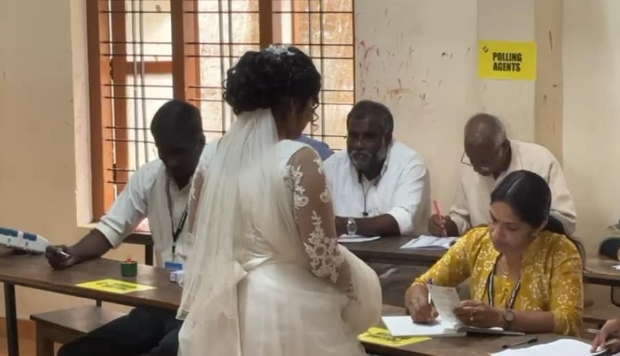 Kerala Assembly Election 2026 bride votes