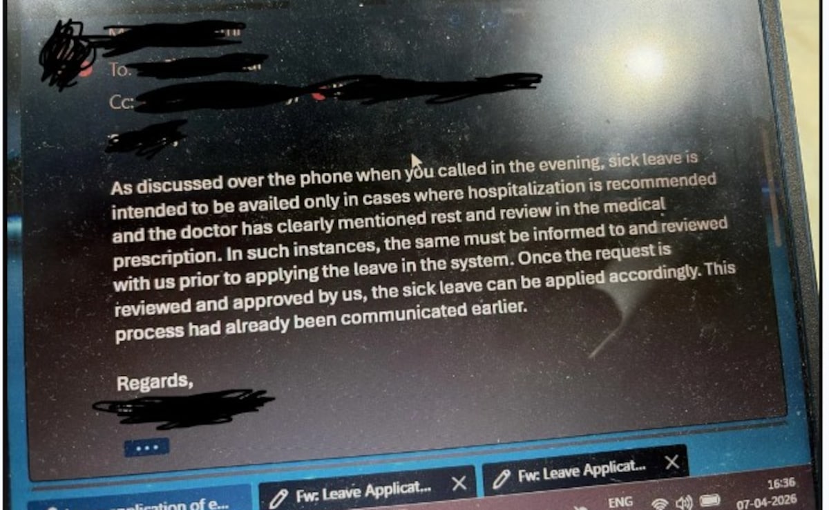Sick Leave के लिए भी ‘परमिशन’ जरूरी? मैनेजर की डिमांड सुन कर्मचारी हैरान, ऑफिस के इस नियम से चौंके लोग