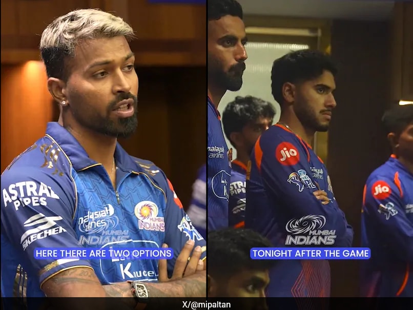 Hardik Pandya Gives MI Teammates "2 Options" In Tense Dressing Room Address. Video