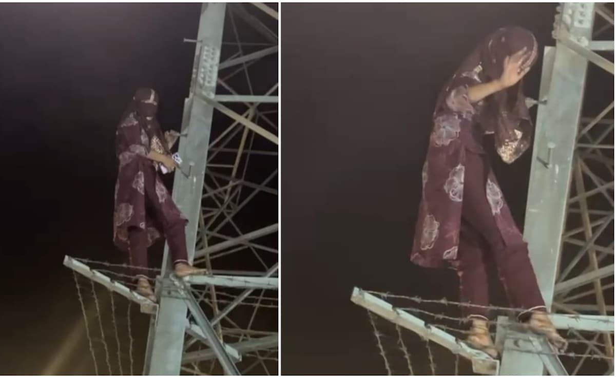 वैशाली में 'शोले' जैसा ड्रामा, शादी की जिद में हाईटेंशन टावर पर चढ़ी 'बसंती'; पुलिस को बुलाना पड़ा प्रेमी