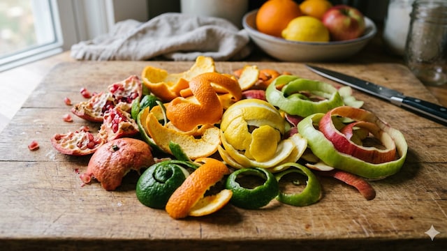 Fruit peels often contain higher concentrations of nutrients than the pulp inside