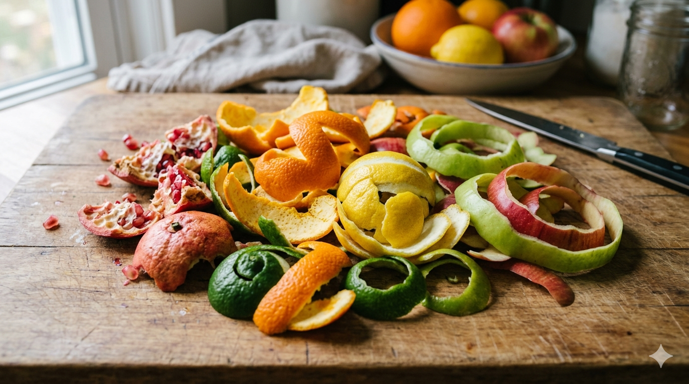 Fruit peels often contain higher concentrations of nutrients than the pulp inside