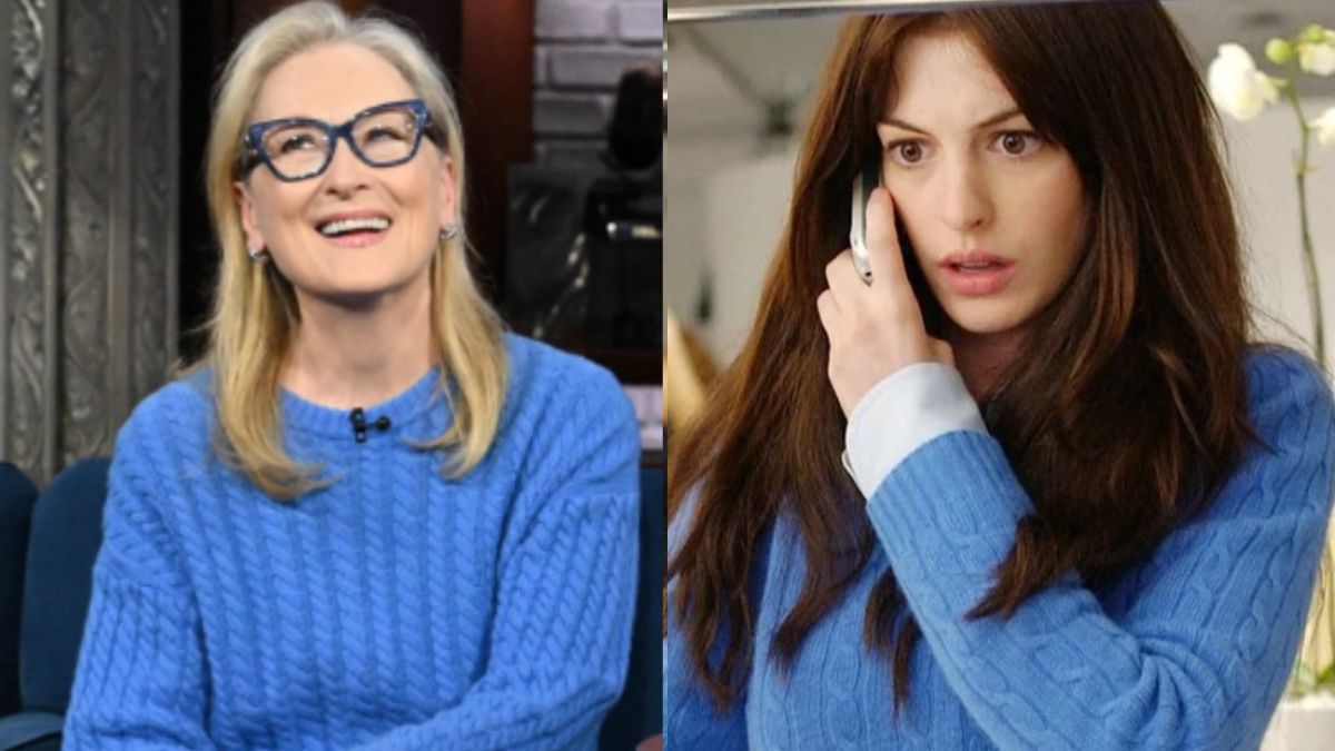 Meryl Streep Picks <i>That</i> Blue Sweater For <i>Devil Wears Prada 2</i>