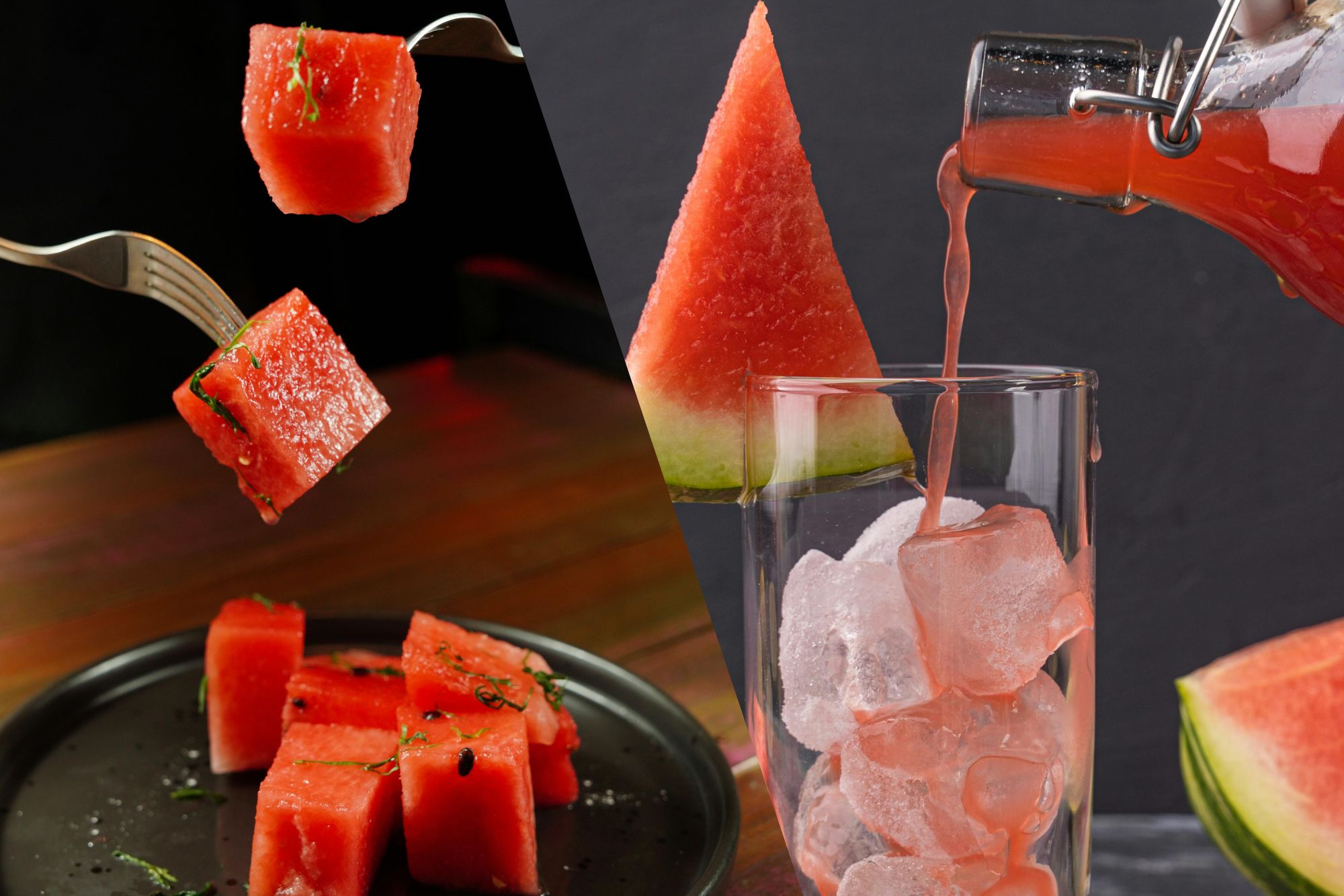 Whole watermelon and watermelon juice can both spike your blood sugar levels if consumed in excess