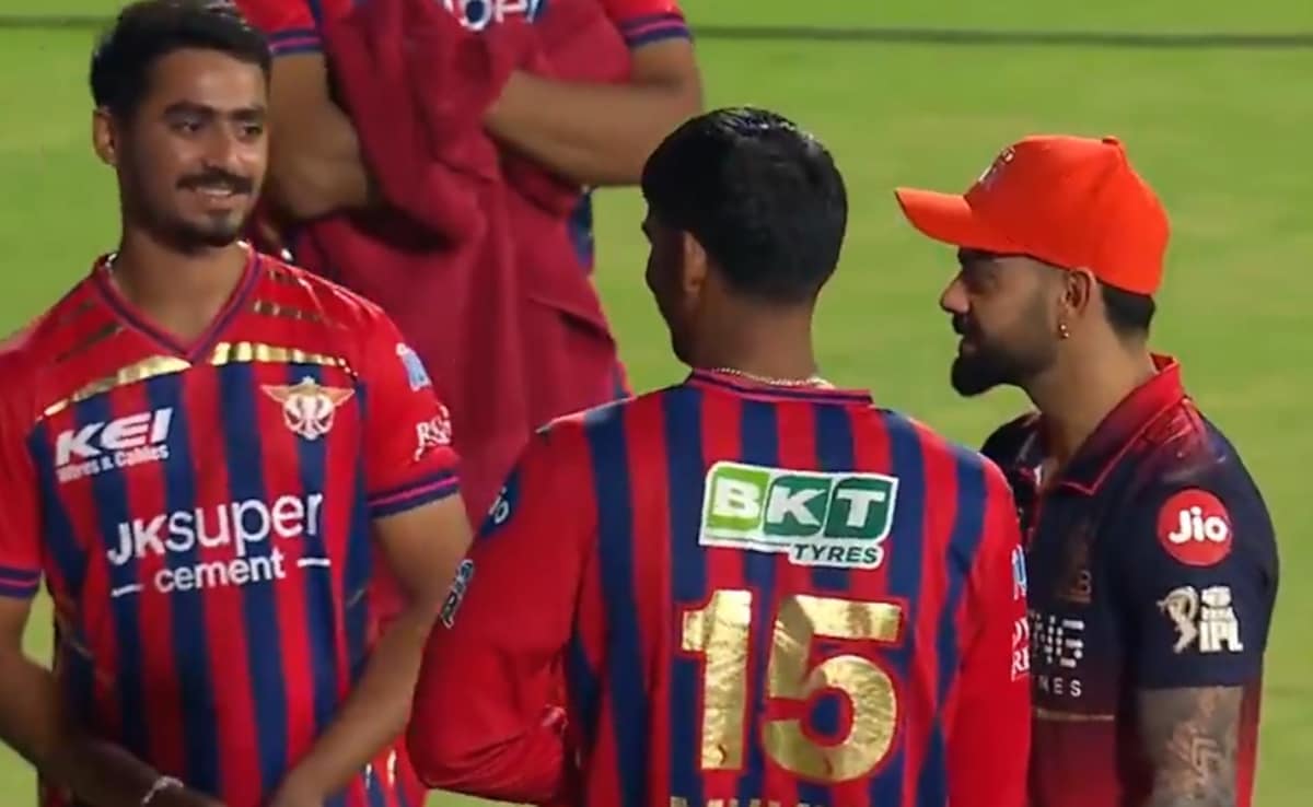 LSGs Rs 1 Crore Star Tries To Touch Virat Kohlis Feet. RCB Stars Reaction Viral - Watch