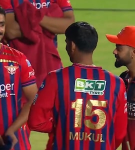 LSGs Rs 1 Crore Star Tries To Touch Virat Kohlis Feet. RCB Stars Reaction Viral - Watch