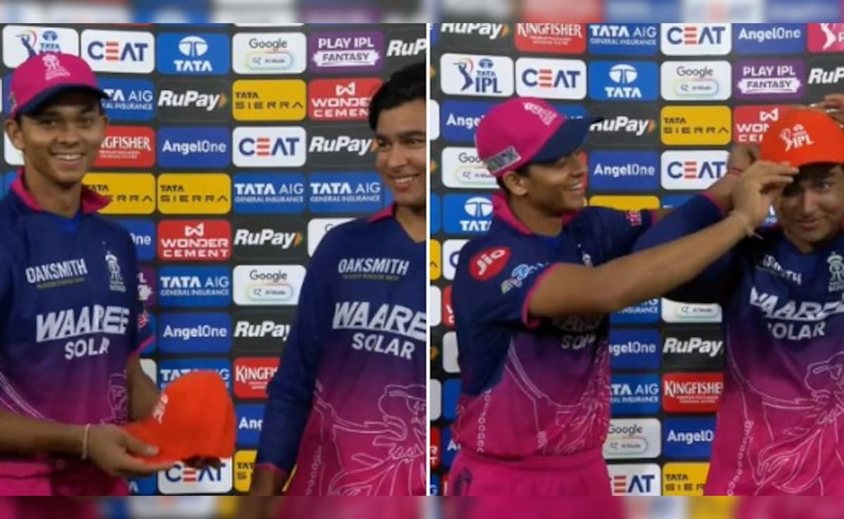RR vs PBKS: यशस्वी जयसवाल ने वैभव सूर्यवंशी को पहनाई ऑरेंज कैप, बिहारी बाबू हुए गदगद, ऐसे किया रिएक्ट