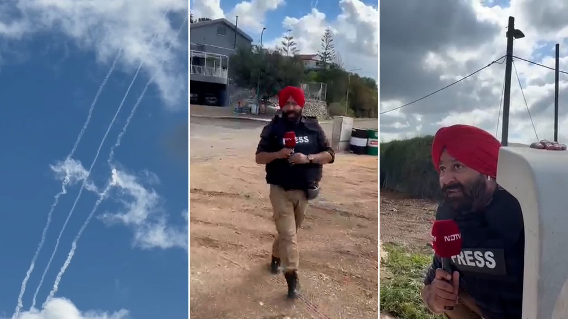 Rocket Fire Caught On NDTV Camera At Israel-Lebanon Border