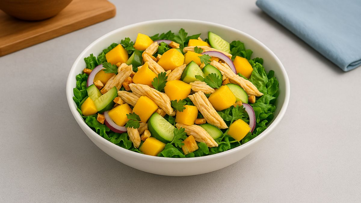 This 10-Minute Mango Chicken Salad Is The Perfect Light Summer Meal