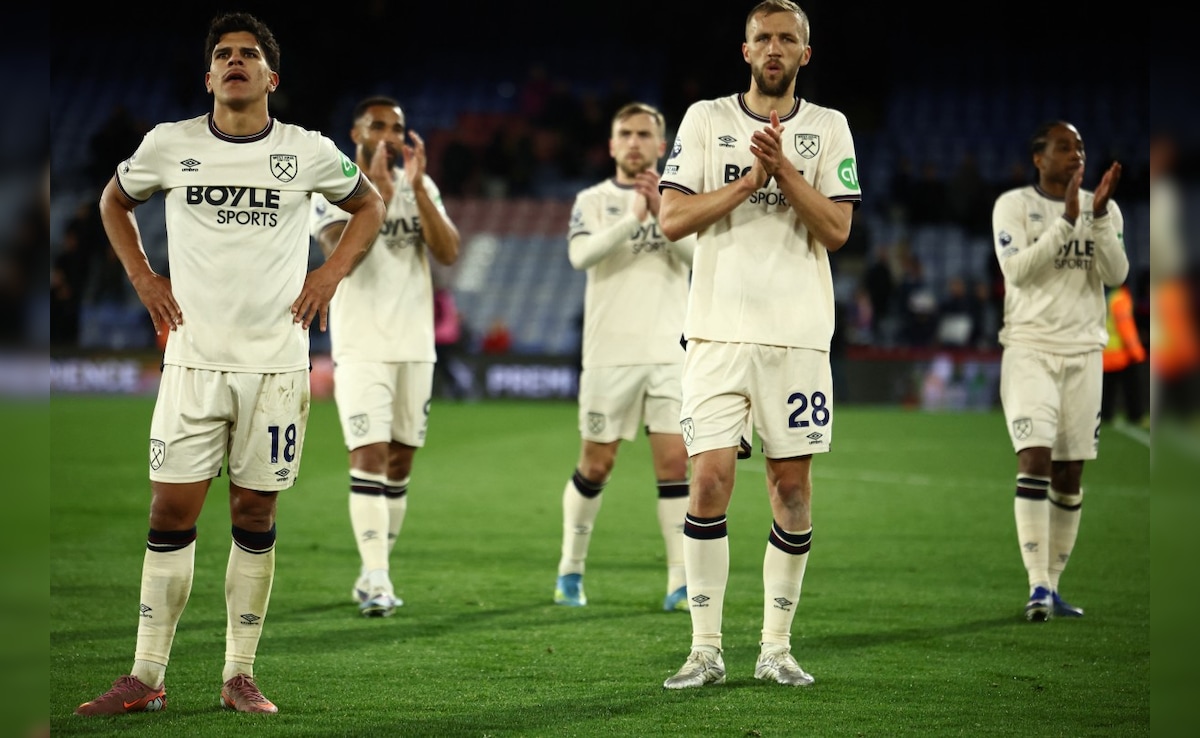 West Hams Draw At Palace Relegates Wolves, Piles Pressure On Tottenham Hotspur