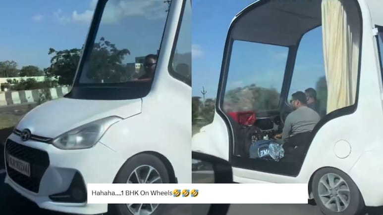 Modified Hyundai Grand i10 Is A Weird Tallboy Hatchback, Internet Calls It 1 BHK Flat: Video