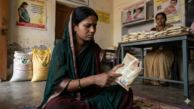 ललितपुर में गर्भवती महिलाओं के हक पर 'डाका': आंगनबाड़ी केंद्र से बांटा गया एक्सपायर्ड पोषाहार