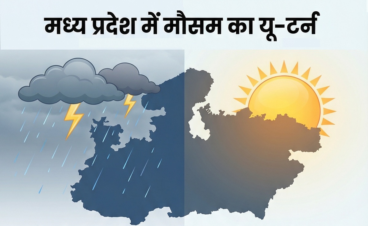 MP Weather Update: मध्यप्रदेश में मौसम शुष्क, अगले 5 दिन में 3‑5 डिग्री बढ़ेगा तापमान