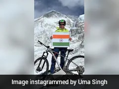 UP Woman Becomes First Indian Female To Cycle To Everest Base Camp