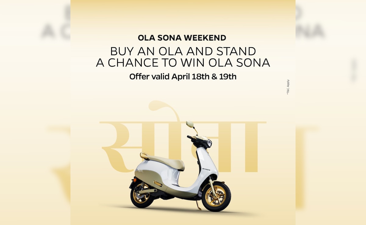 Ola Electric Unveils 'Ola Sona Weekend' With Benefits Worth Upto Rs 50,000 For Akshaya Tritiya